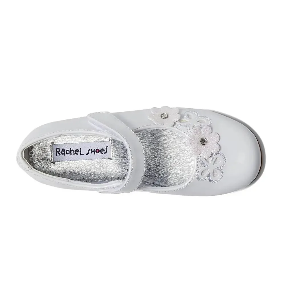 Rachel Shoes Primrose Flat Girls US 11 M White Patent Round Toe Mary Jane NCZ204